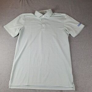 Holderness Bourne The Walker Shirt Men Medium Striped Polo Nucor Vulcraft NY